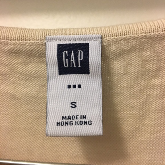 Womens Gap V-Neck cream top - Picture 3 of 4